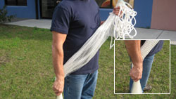 How to throw a cast net step 4